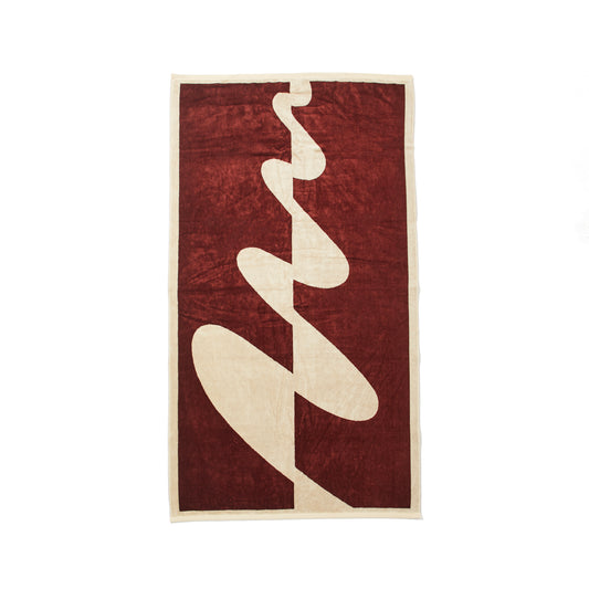TOWEL BLANKET : I am new wave / wine red
