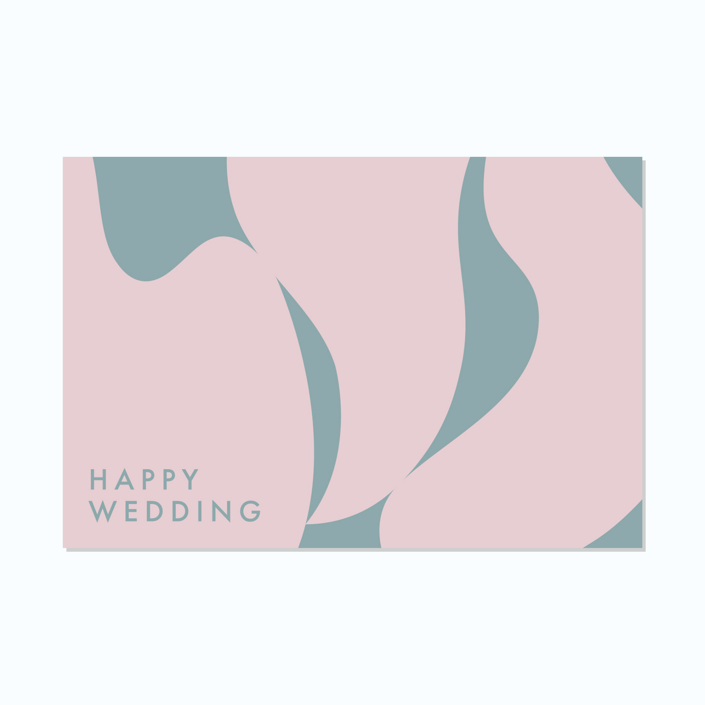 POST CARD:HAPPY WEDDING