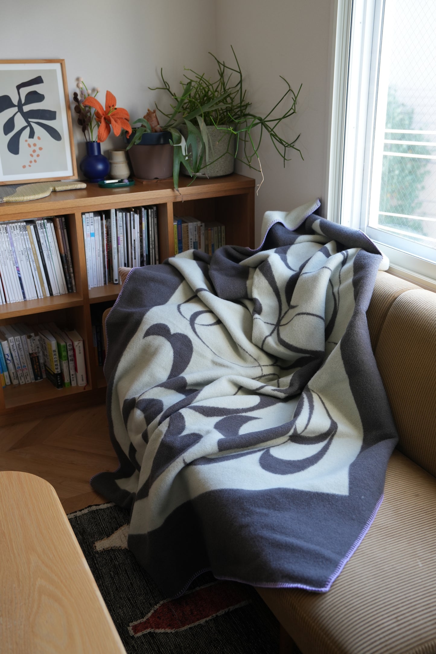 WOOL BLANKET:Dancing flower(11月上旬発送)