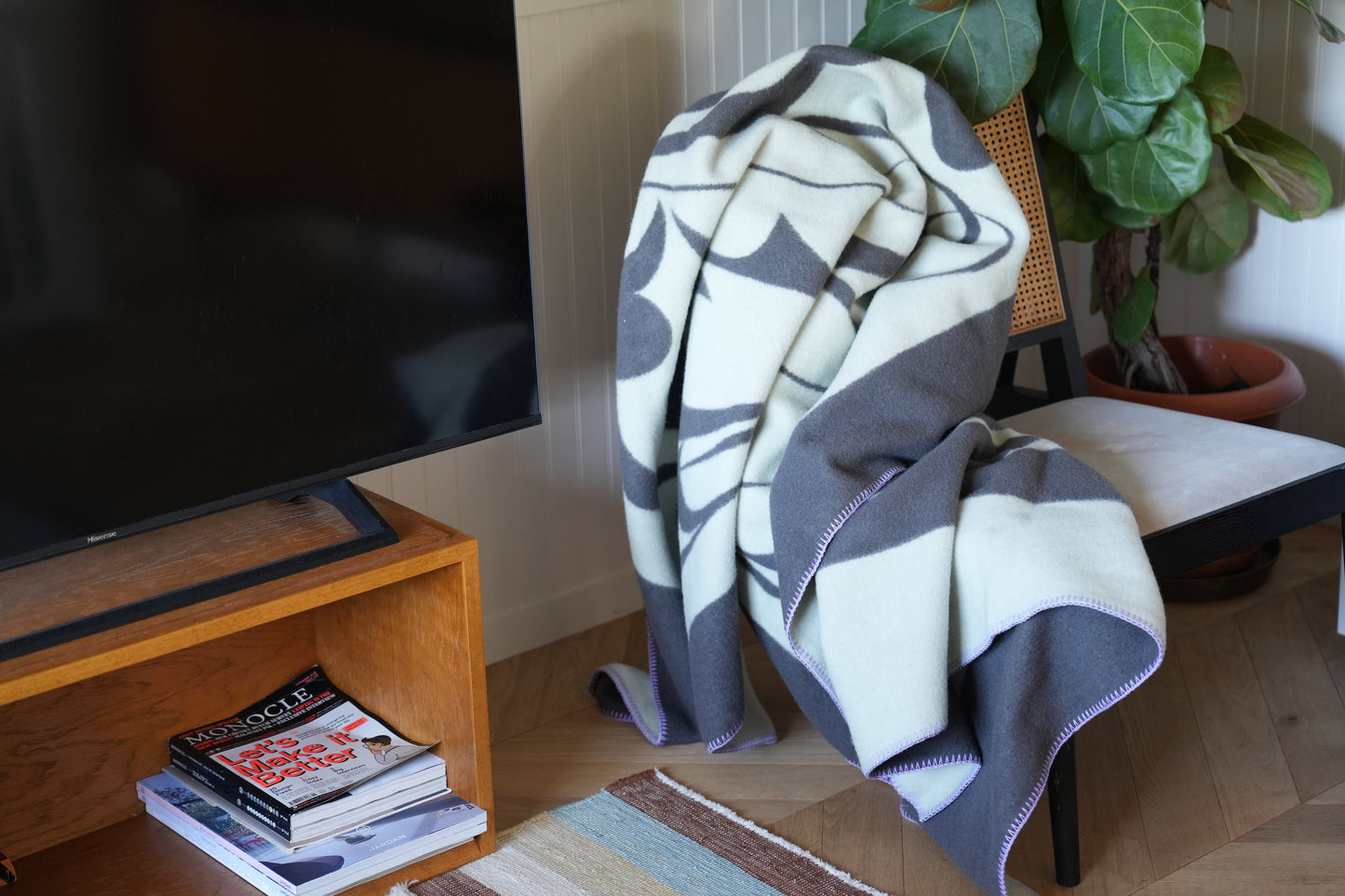 WOOL BLANKET:Dancing flower(11月上旬発送)