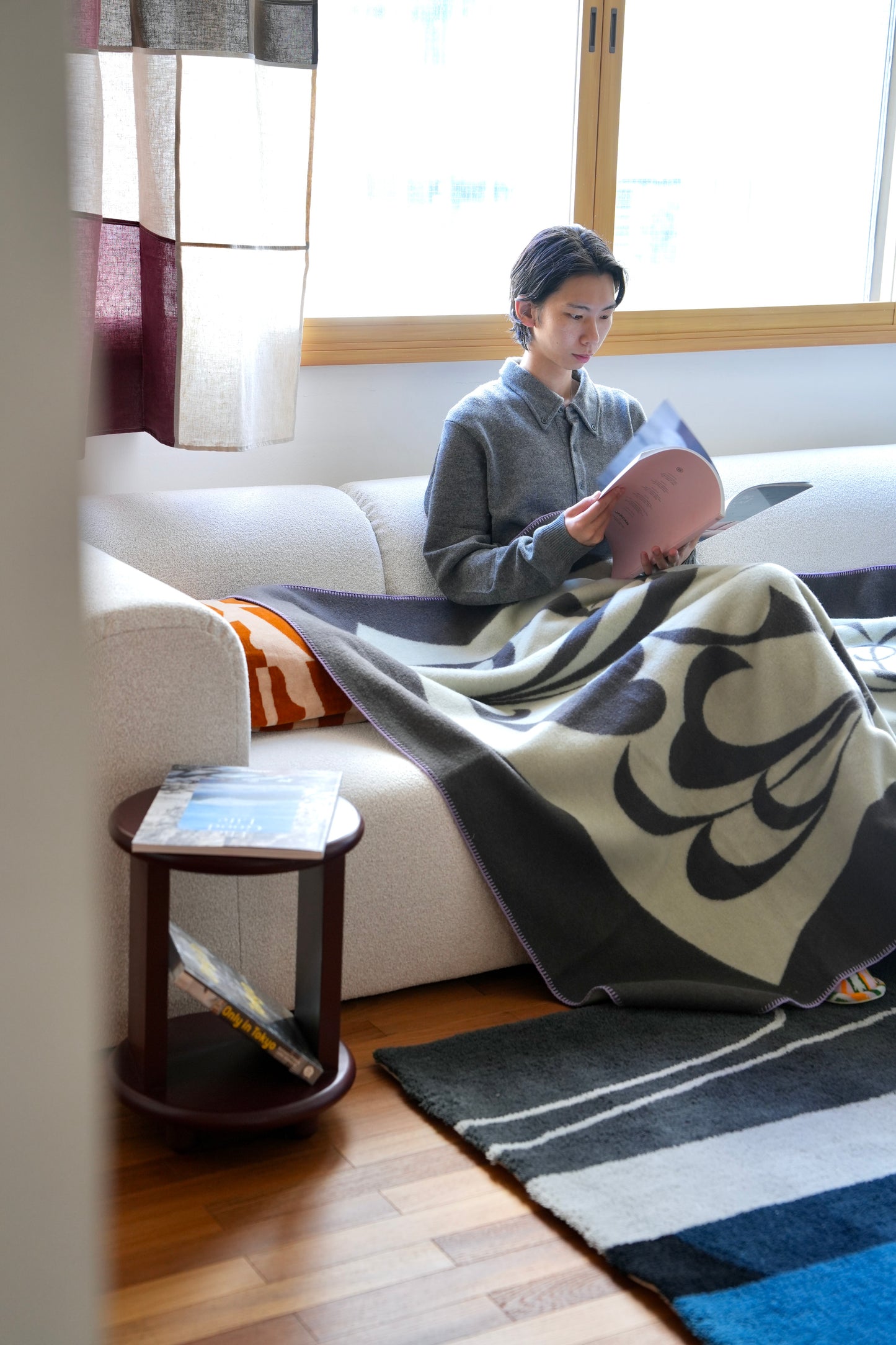 WOOL BLANKET:Dancing flower(11月上旬発送)