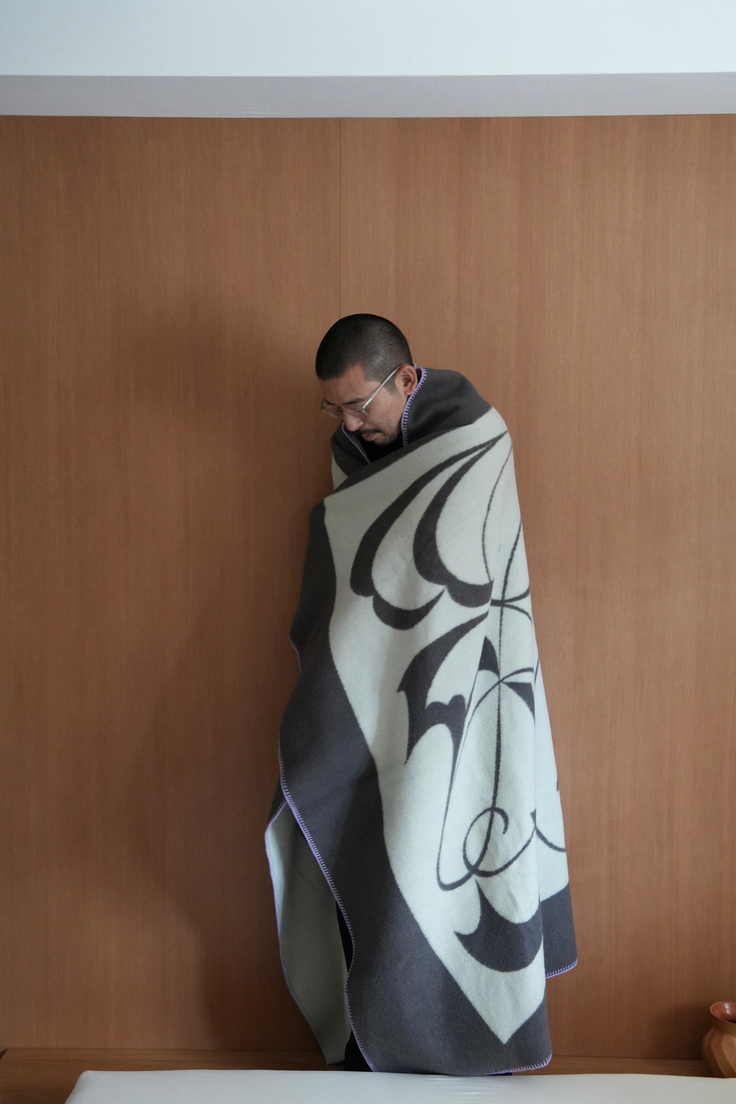 WOOL BLANKET:Dancing flower