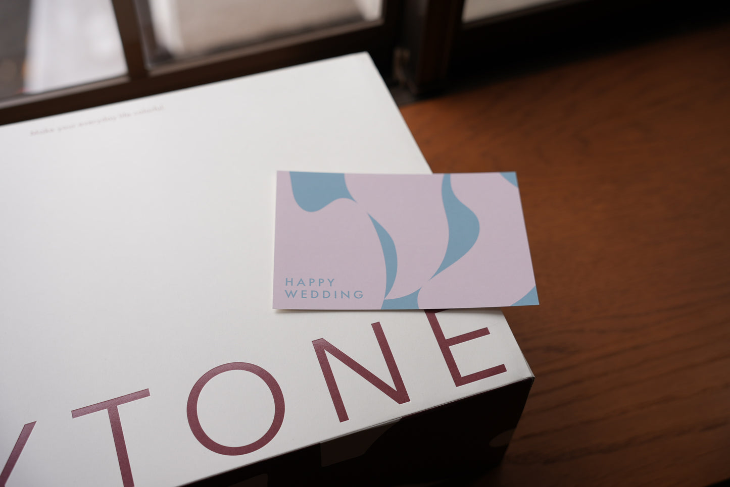 POST CARD:HAPPY WEDDING