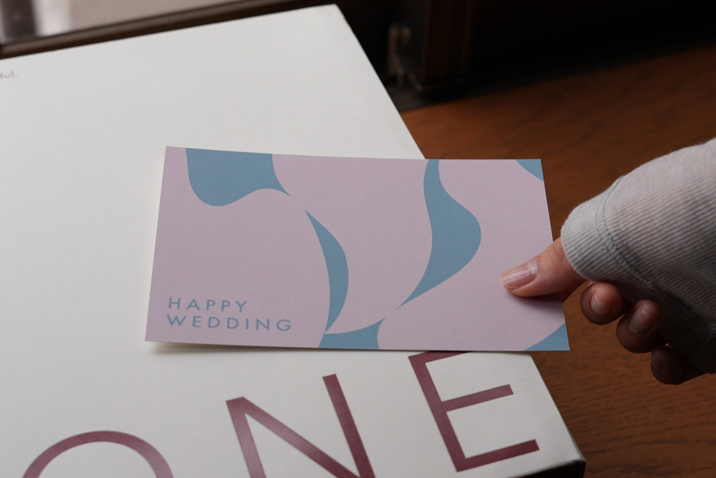 POST CARD:HAPPY WEDDING