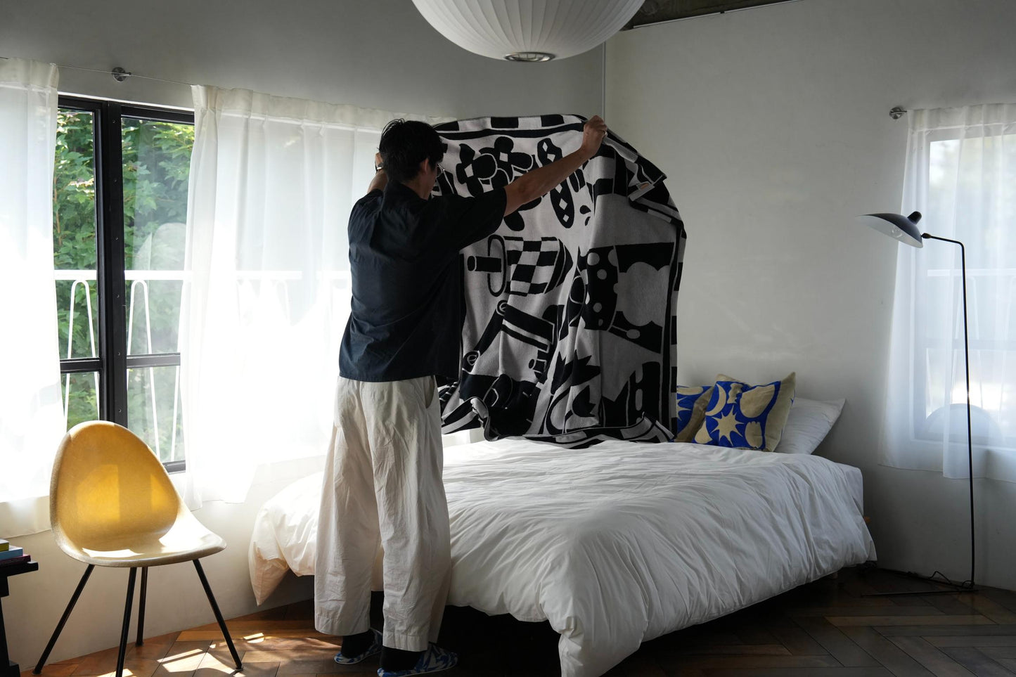 BED THROW BLANKET:This and that by Michael Towers