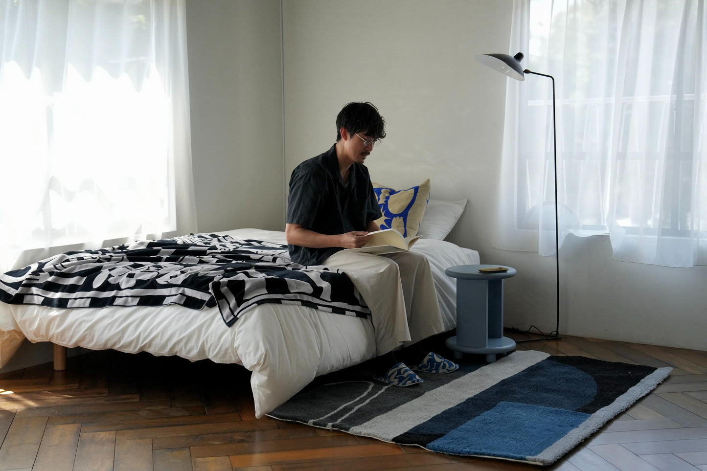 BED THROW BLANKET:This and that by Michael Towers