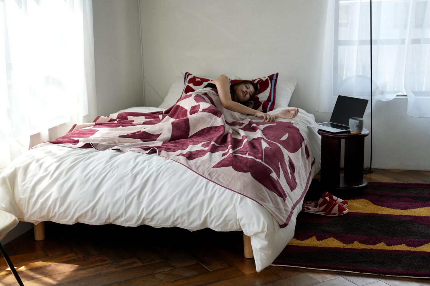 BED THROW BLANKET:Sillage