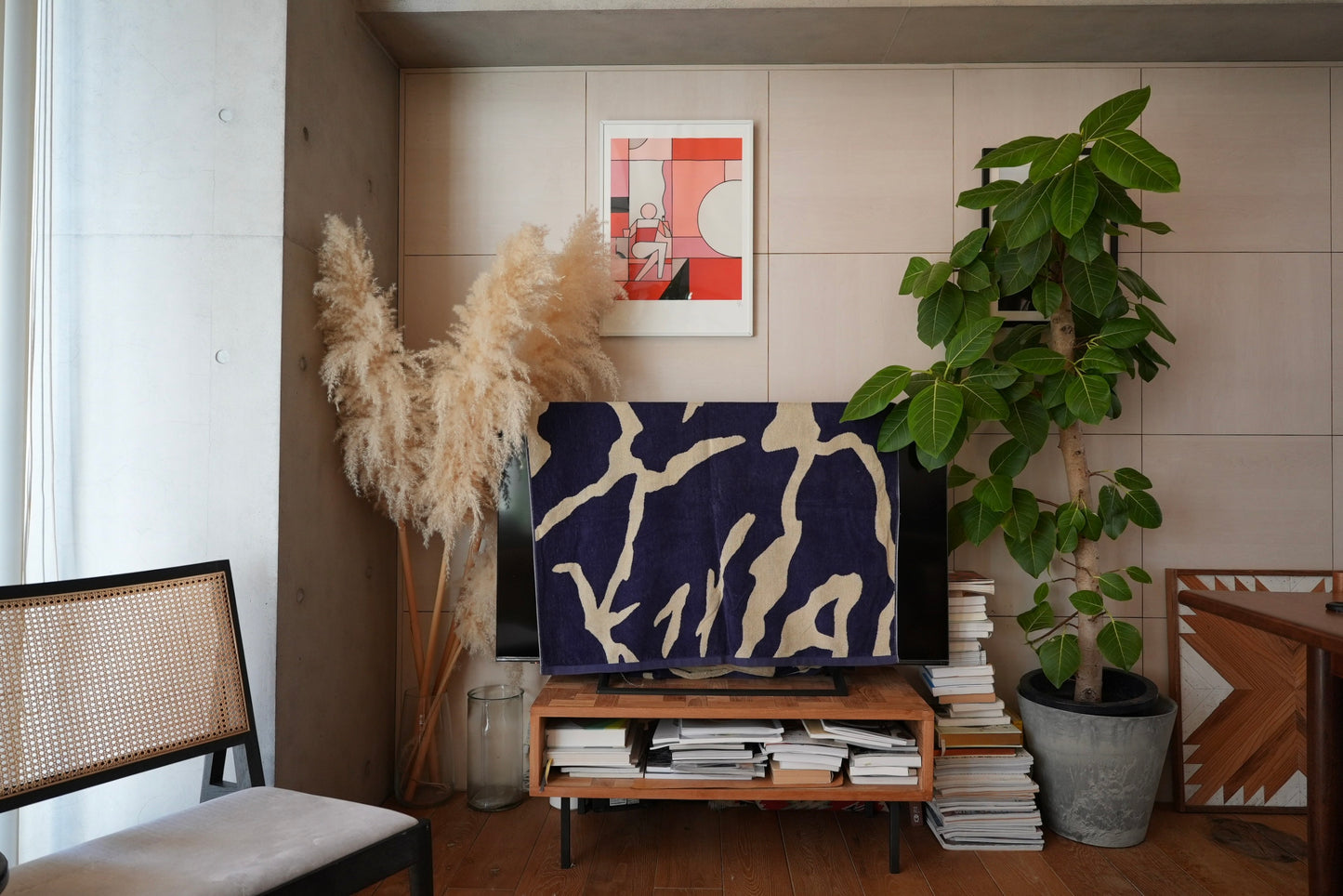 TOWEL BLANKET : Thunder in the dark / blue