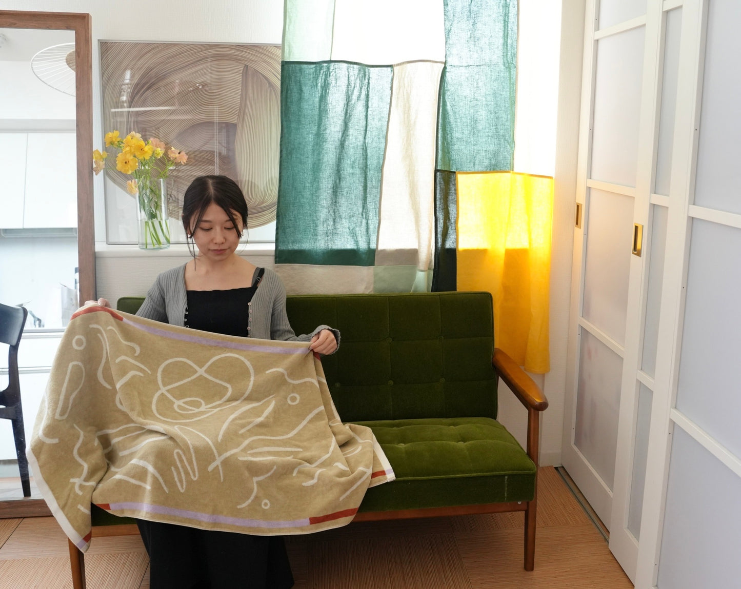 POJAGI CURTAIN:Green
