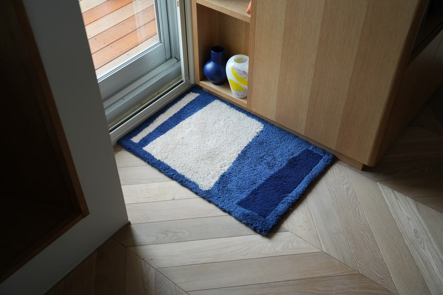 RUG【S】:Uneven rectangle / Brown