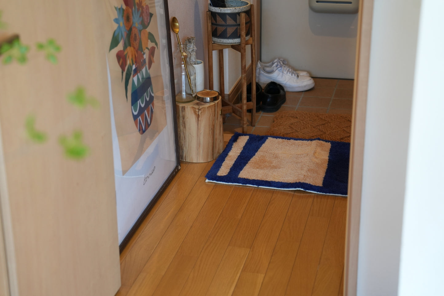 RUG【S】:Uneven rectangle / Brown