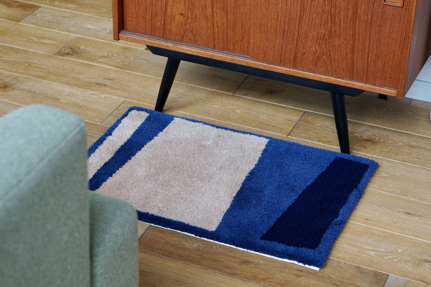 RUG【S】:Uneven rectangle / Brown