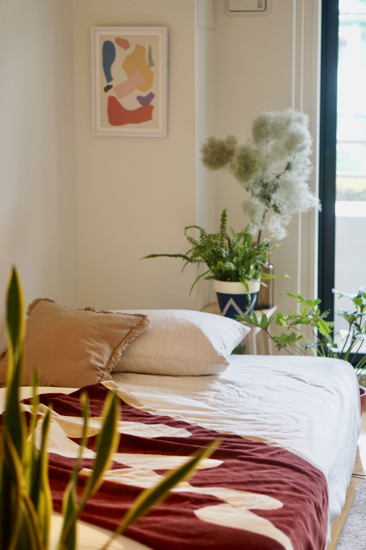 TOWEL BLANKET : I am new wave / wine red