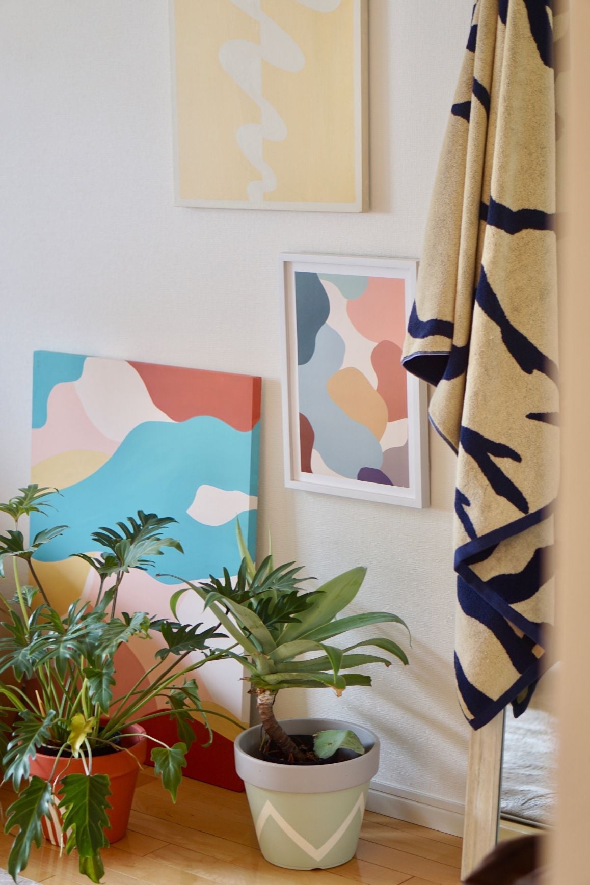 TOWEL BLANKET : Thunder in the dark / blue