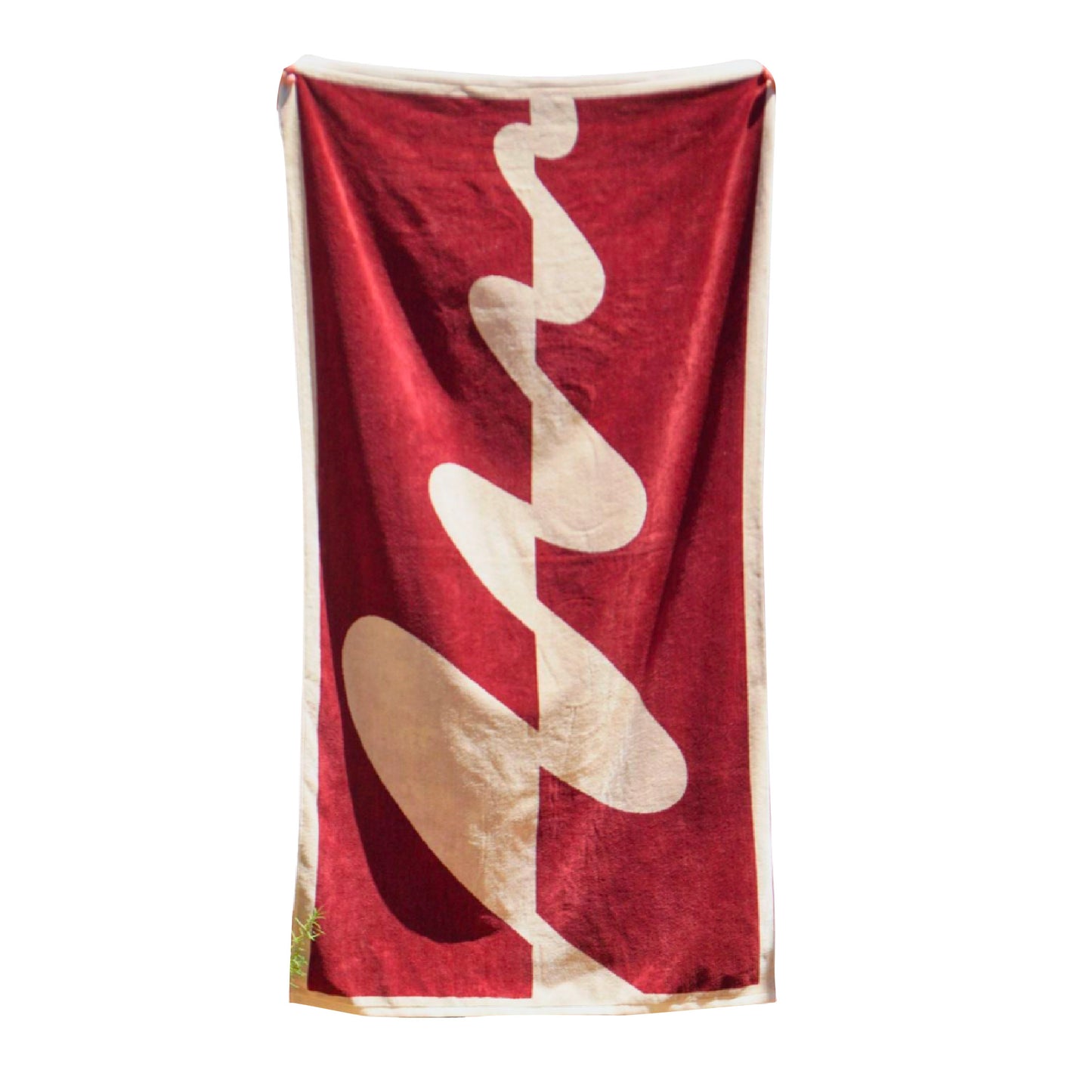 TOWEL BLANKET : I am new wave / wine red