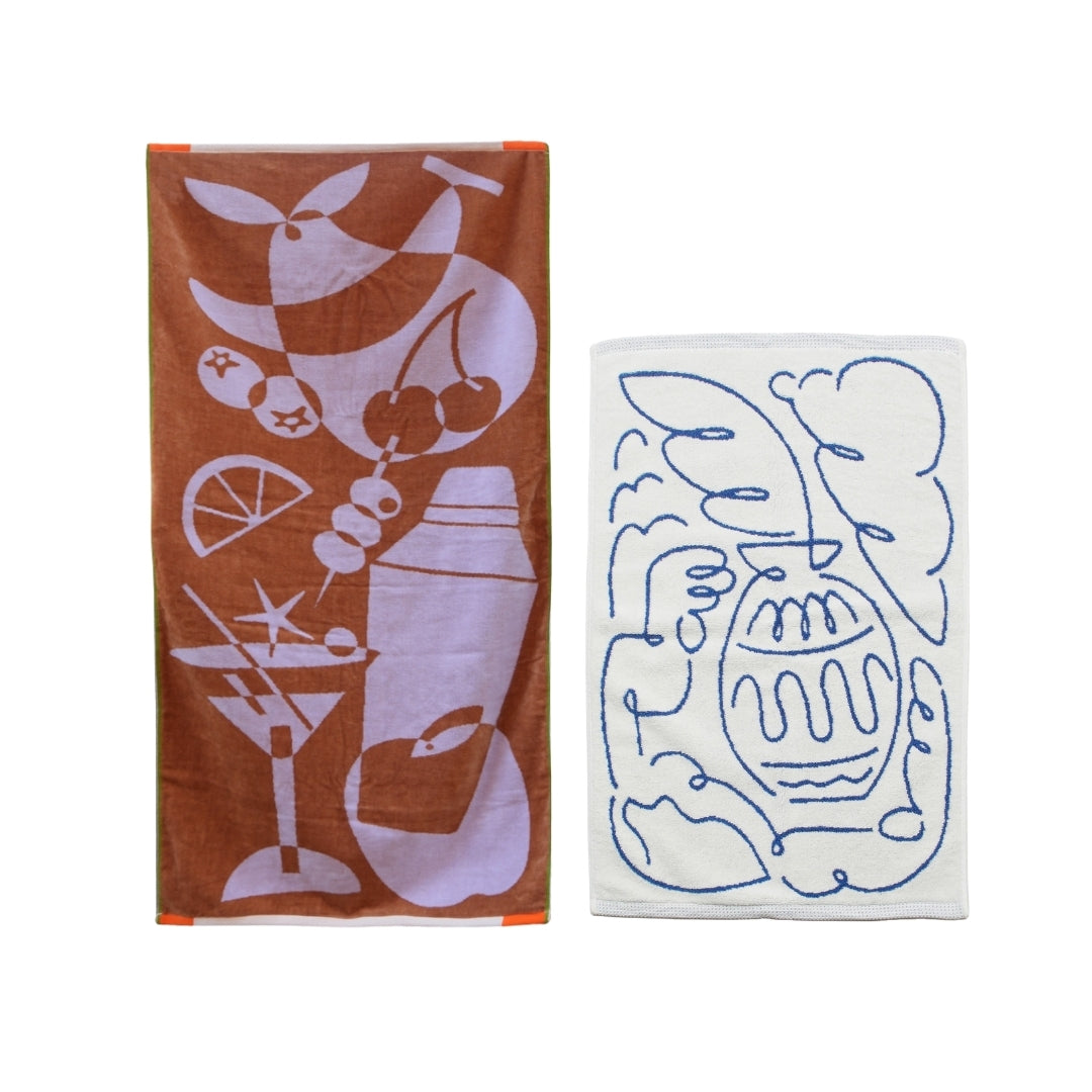 【GIFT SET】BATH TOWEL & BATH MAT SET