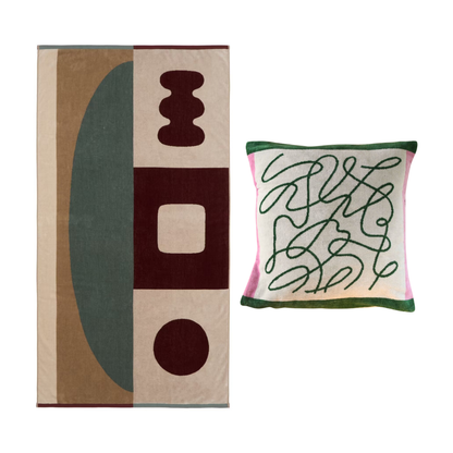 【年末限定セット】選べる TOWEL BLANKET & CUSHION COVER 2点 SET