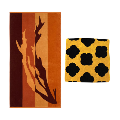 【年末限定セット】選べる TOWEL BLANKET & CUSHION COVER 2点 SET