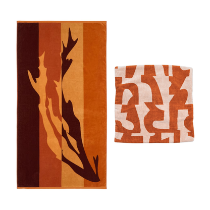 【年末限定セット】選べる TOWEL BLANKET & CUSHION COVER 2点 SET