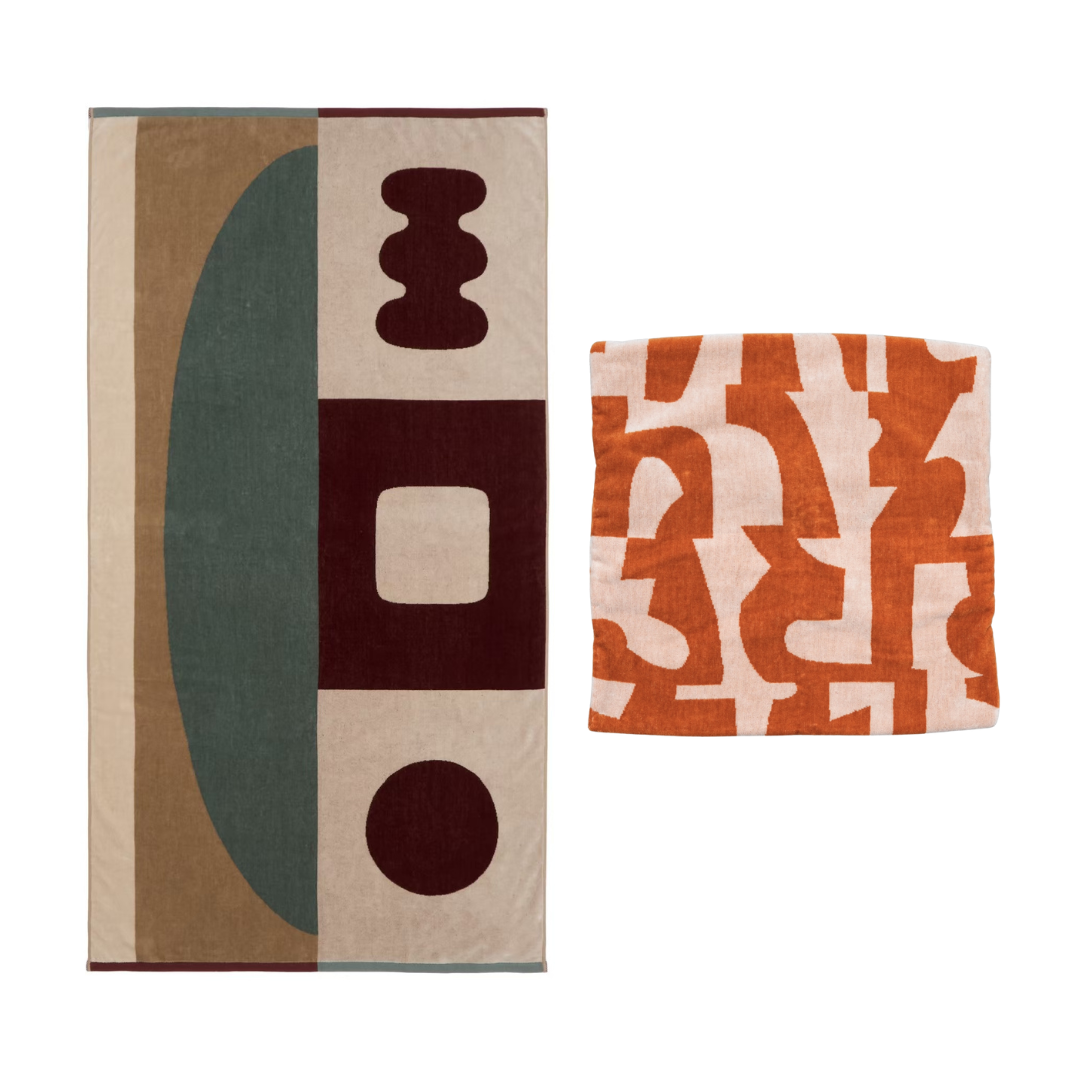 【年末限定セット】選べる TOWEL BLANKET & CUSHION COVER 2点 SET