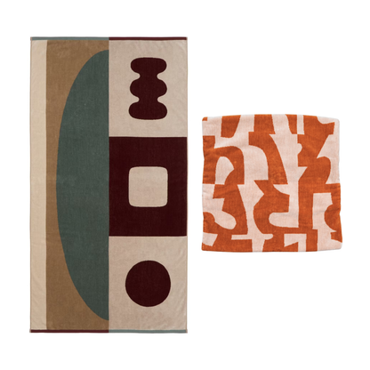 【年末限定セット】選べる TOWEL BLANKET & CUSHION COVER 2点 SET