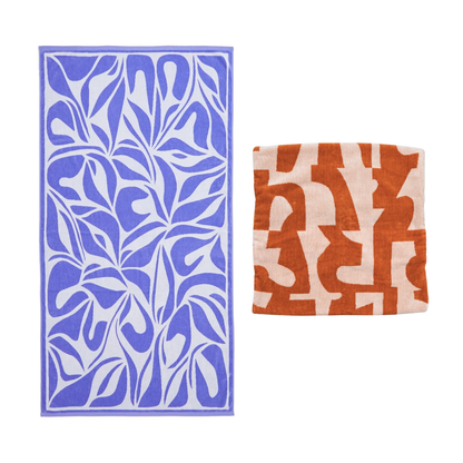 【年末限定セット】選べる TOWEL BLANKET & CUSHION COVER 2点 SET