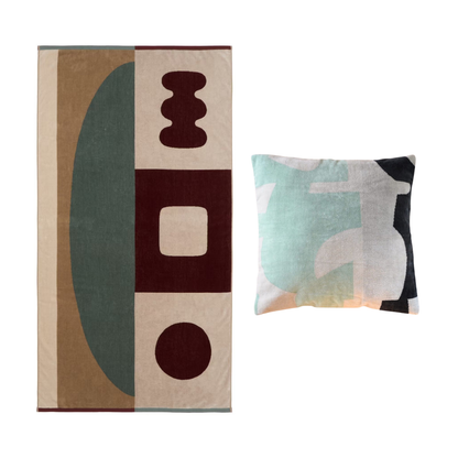 【年末限定セット】選べる TOWEL BLANKET & CUSHION COVER 2点 SET