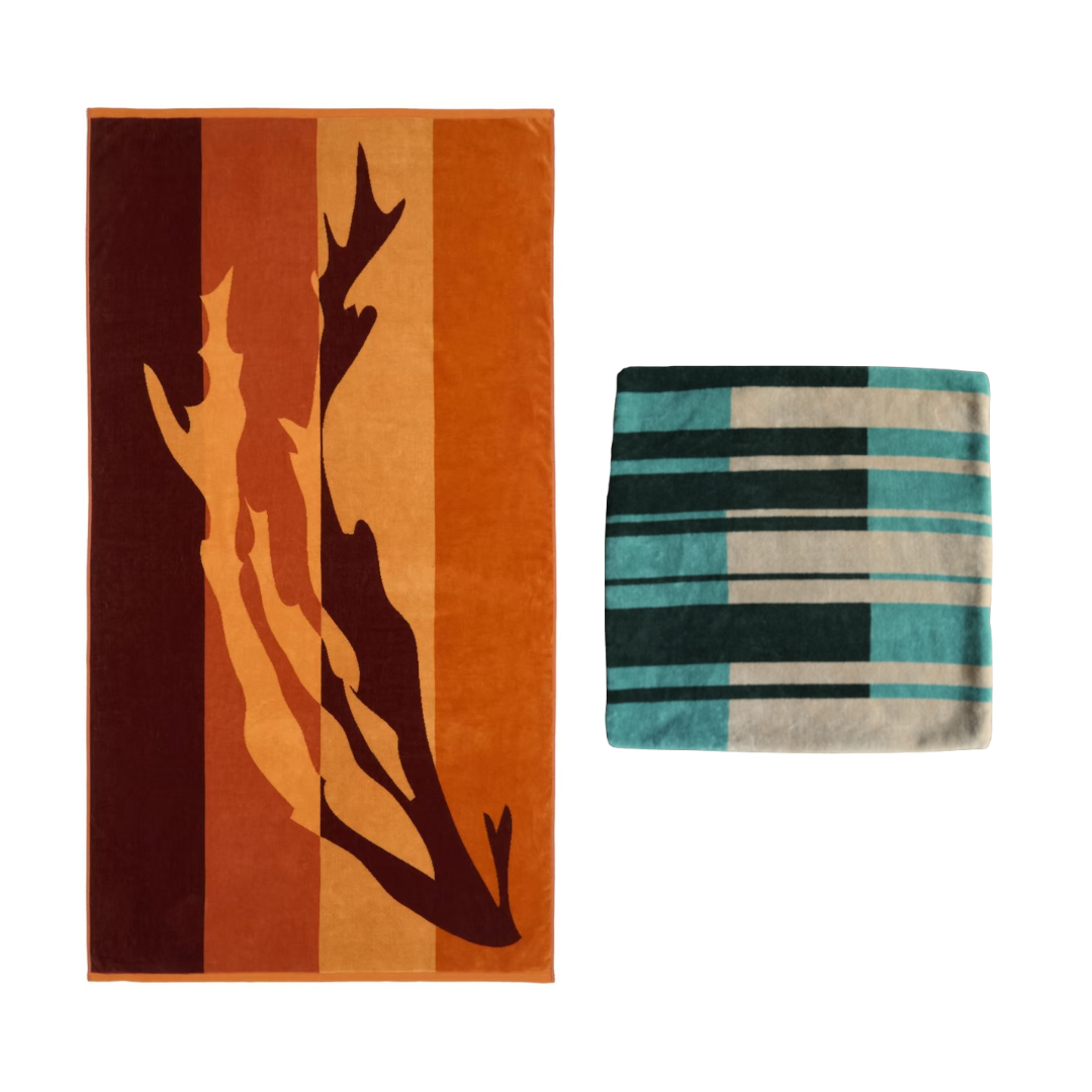 【年末限定セット】選べる TOWEL BLANKET & CUSHION COVER 2点 SET