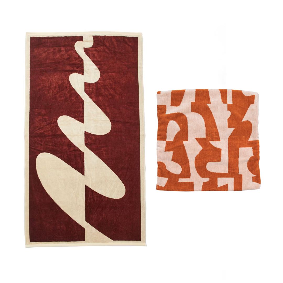 【年末限定セット】選べる TOWEL BLANKET & CUSHION COVER 2点 SET