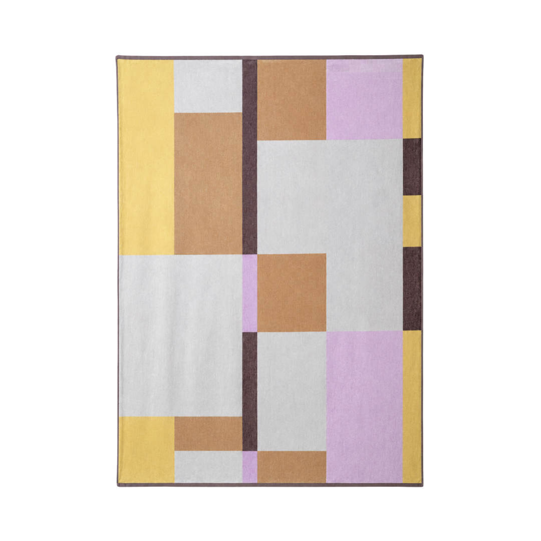 BED THROW BLANKET：Rectangle / beige