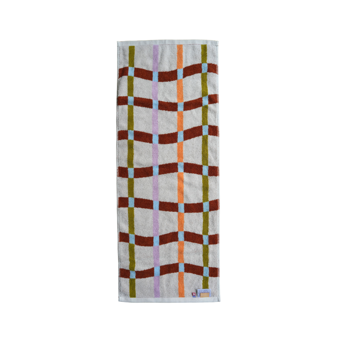 FACE TOWEL：Flow / terracotta