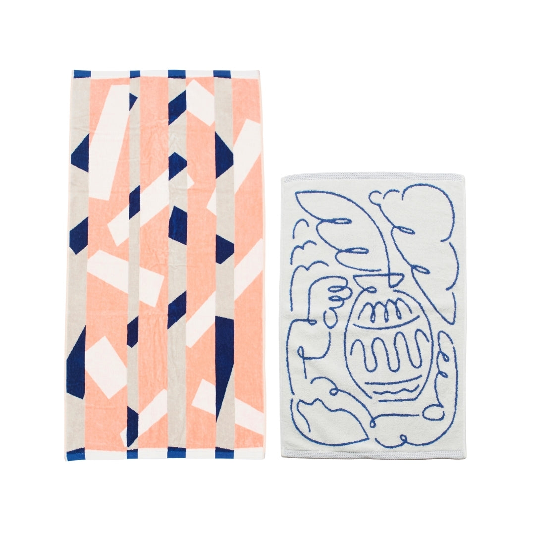 【GIFT SET】BATH TOWEL & BATH MAT SET