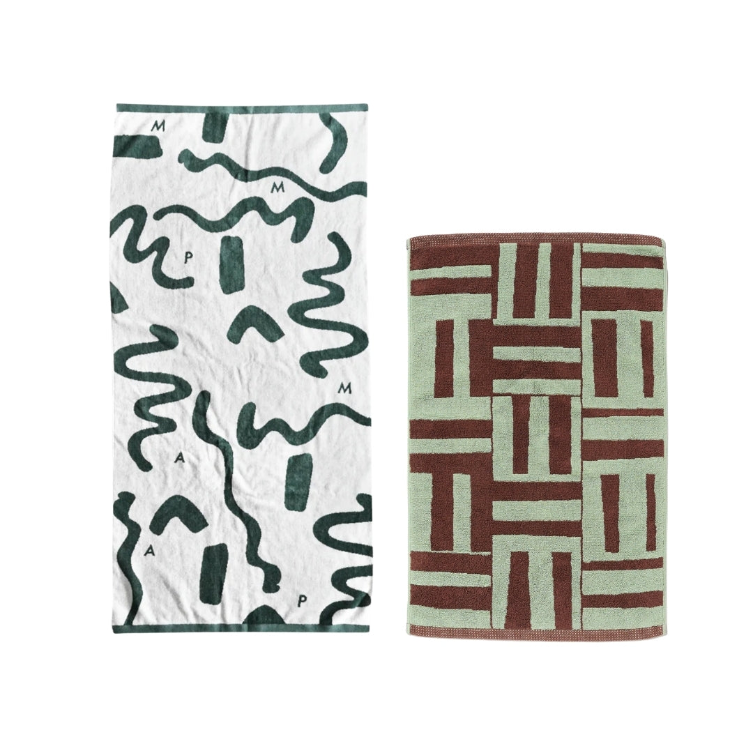 【GIFT SET】BATH TOWEL & BATH MAT SET