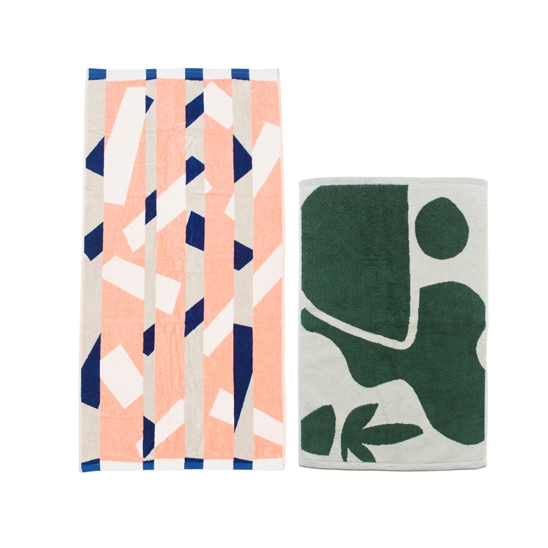 【GIFT SET】BATH TOWEL & BATH MAT SET