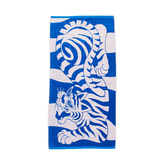 BATH TOWEL : Tiger by Hélène Jacobs