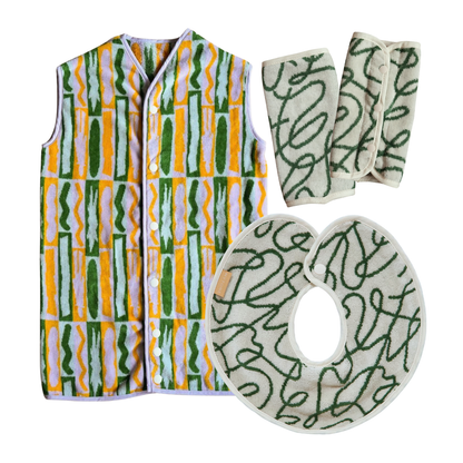 【BABY GIFT SET】タオルスタイ&タオルスリーパー&抱っこ紐カバー