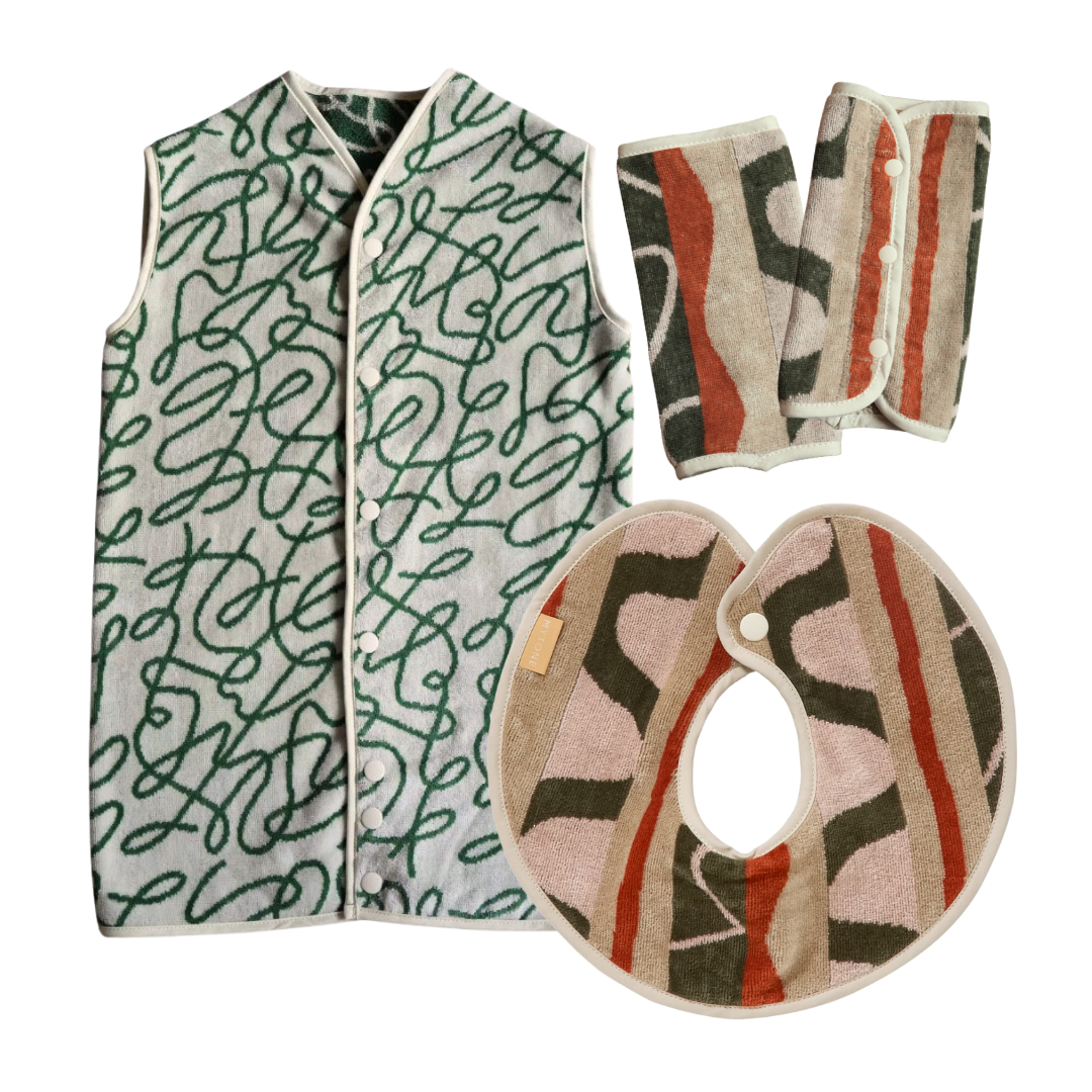 【BABY GIFT SET】タオルスタイ&タオルスリーパー&抱っこ紐カバー