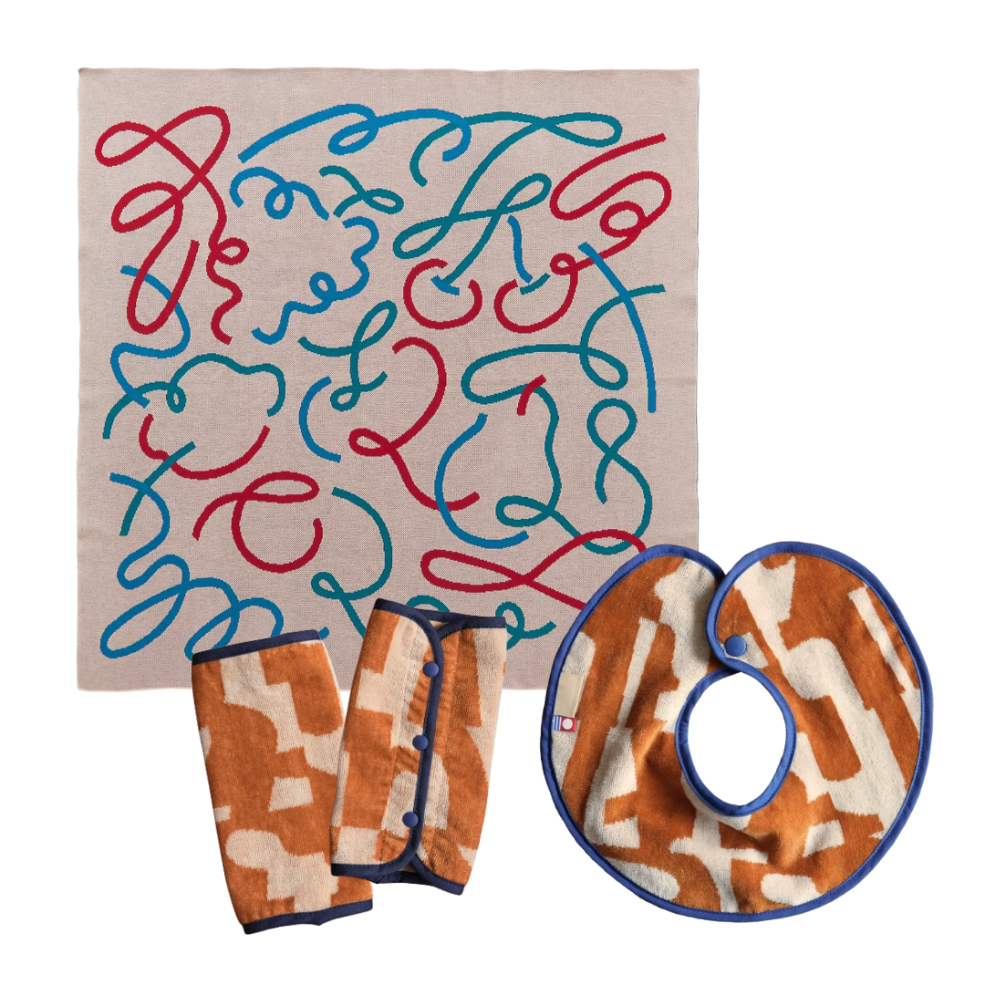 【BABY GIFT SET】タオルスタイ&ベビーケット&抱っこ紐カバー