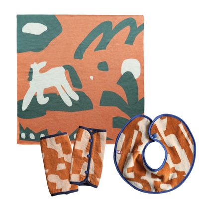 【BABY GIFT SET】タオルスタイ&ベビーケット&抱っこ紐カバー