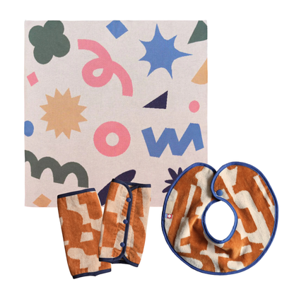 【BABY GIFT SET】タオルスタイ&ベビーケット&抱っこ紐カバー