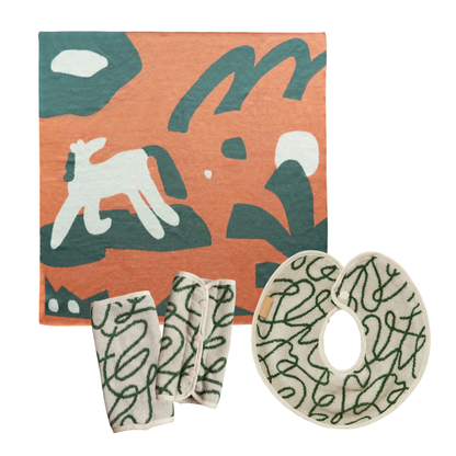 【BABY GIFT SET】タオルスタイ&ベビーケット&抱っこ紐カバー