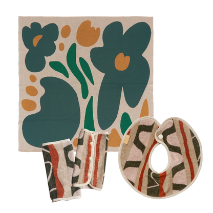 【BABY GIFT SET】タオルスタイ&ベビーケット&抱っこ紐カバー