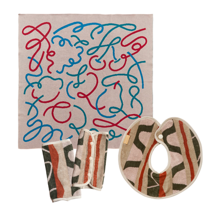 【BABY GIFT SET】タオルスタイ&ベビーケット&抱っこ紐カバー