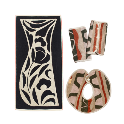 【BABY GIFT SET】タオルスタイ&バスタオル&抱っこ紐カバー