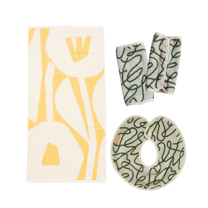 【BABY GIFT SET】タオルスタイ&バスタオル&抱っこ紐カバー