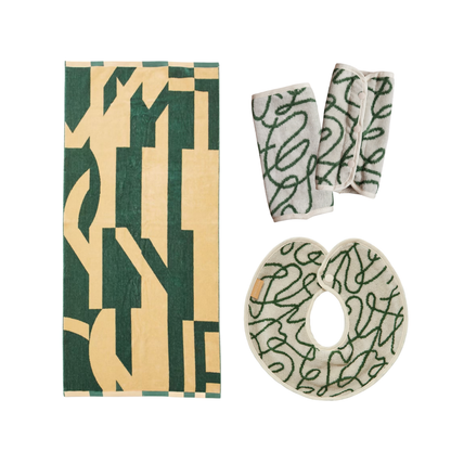 【BABY GIFT SET】タオルスタイ&バスタオル&抱っこ紐カバー