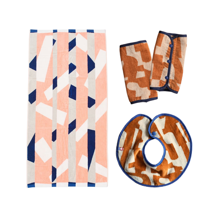 【BABY GIFT SET】タオルスタイ&バスタオル&抱っこ紐カバー