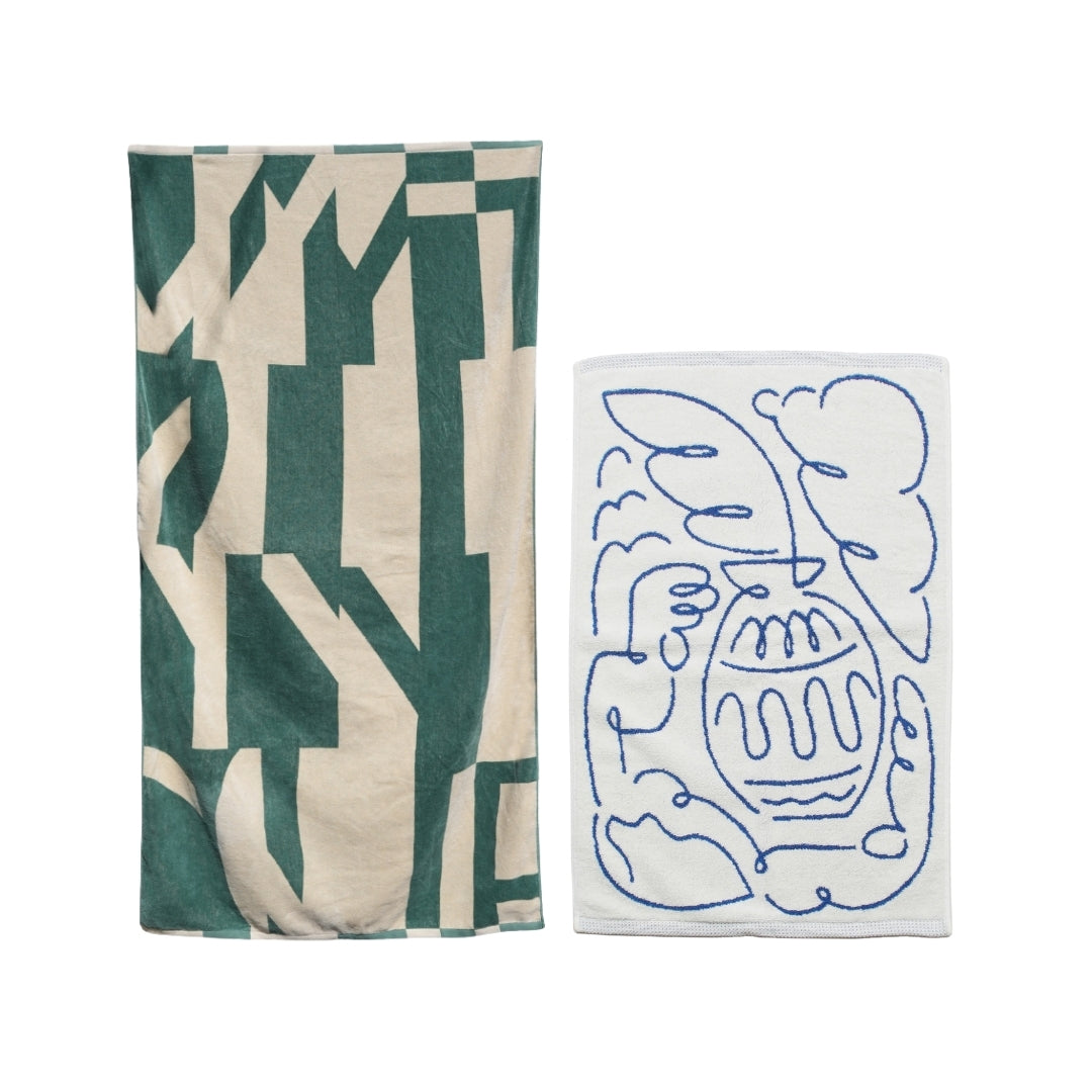 【GIFT SET】BATH TOWEL & BATH MAT SET