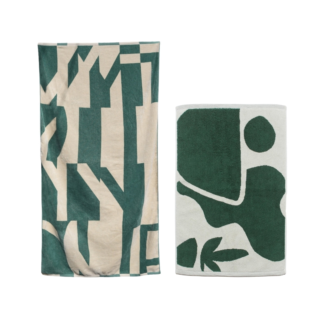 【GIFT SET】BATH TOWEL & BATH MAT SET