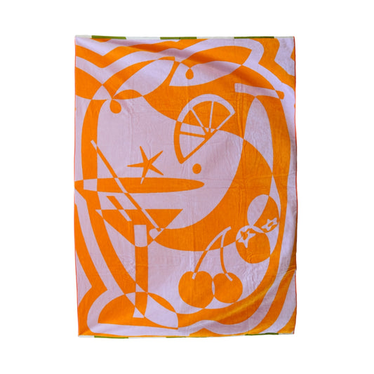 BED THROW BLANKET： Cocktail party